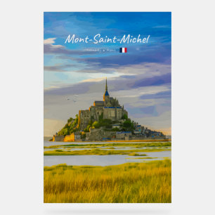 Mont-Saint-Michel, France - Medieval Abbey Acrylic Sign