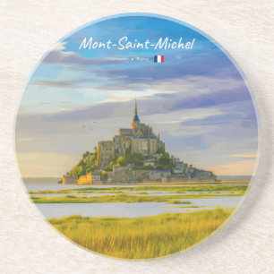 Mont-Saint-Michel, France - Medieval Abbey Coaster