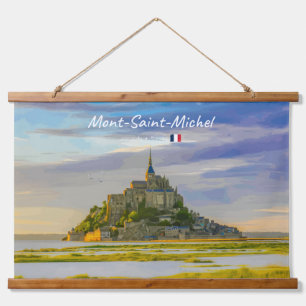 Mont-Saint-Michel, France - Medieval Abbey Hanging Tapestry