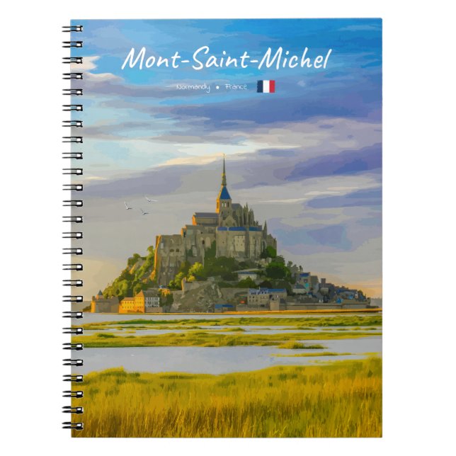 Mont-Saint-Michel, France - Medieval Abbey Notebook (Front)