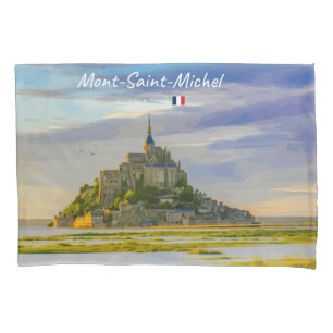 Mont-Saint-Michel, France - Medieval Abbey Pillowcase