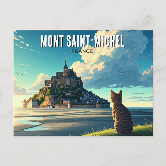 Mont Saint-Michel France Travel Postcard (Front)