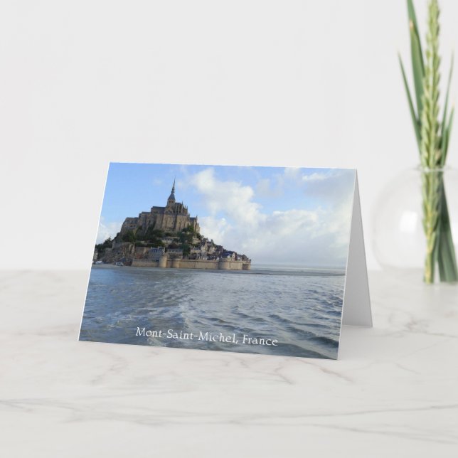 Mont-Saint-Michel High Tide, Normandy, France -  Card (Front)