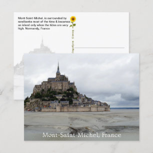 Mont-Saint-Michel Low Tide, Normandy, France - Postcard