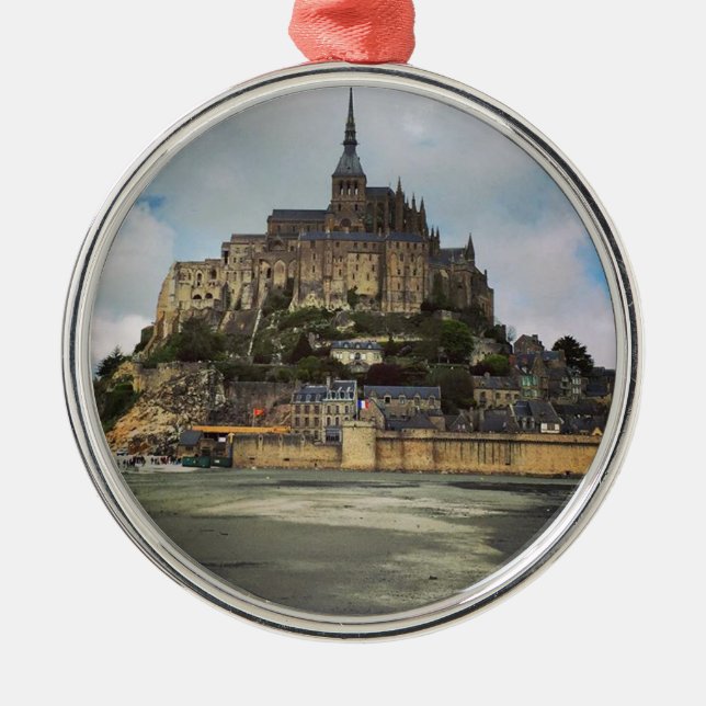 Mont Saint-Michel Metal Ornament (Front)