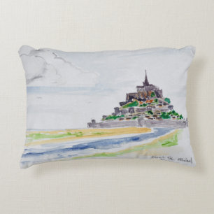 Mont Saint-Michel, Normandy, France Accent Pillow