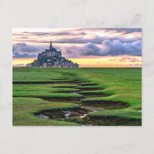 Mont-Saint-Michel, Normandy, France Postcard