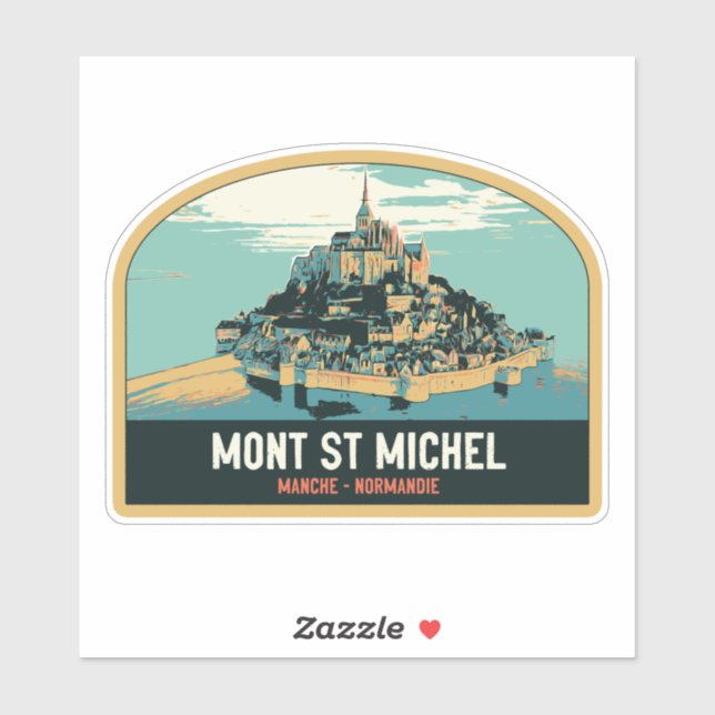 Mont Saint Michel original illustration France Sti (Sheet)
