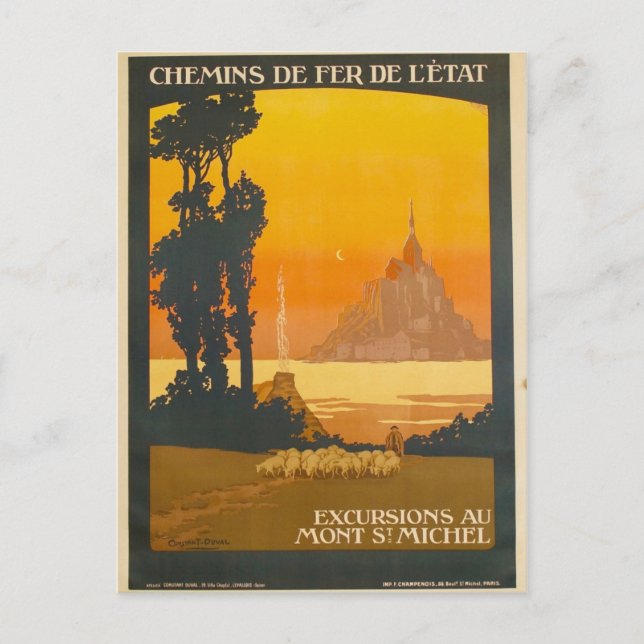 Mont-Saint-Michel Postcard (Front)