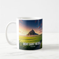 Mont Saint-Michel Sunset Postcard