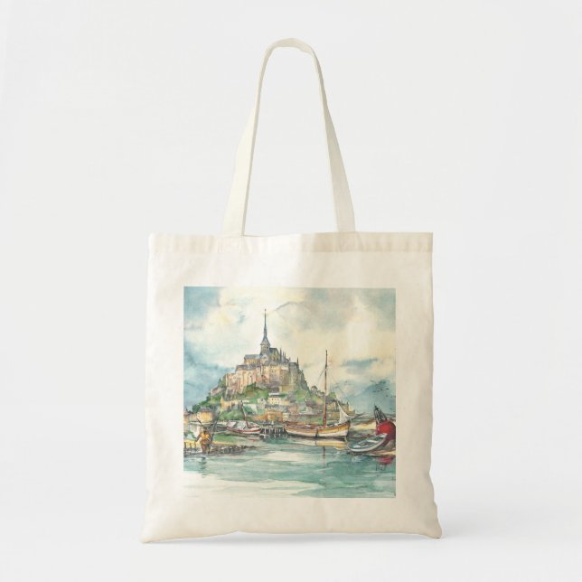 Mont Saint Michel Tote Bag (Front)