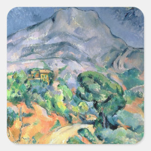 Mont Sainte-Victoire, 1900 Square Sticker