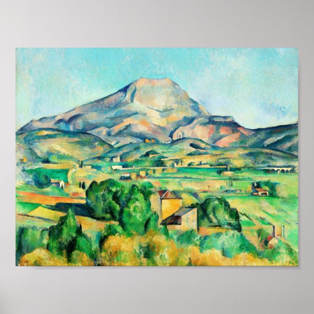 Mont Sainte-Victoire by Paul Cezanne Poster (Front)