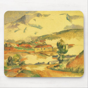 Mont Sainte Victoire by Paul Cezanne, Vintage Art Mouse Pad