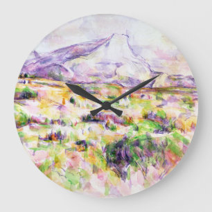 Mont Sainte-Victoire from Les Lauves Large Clock