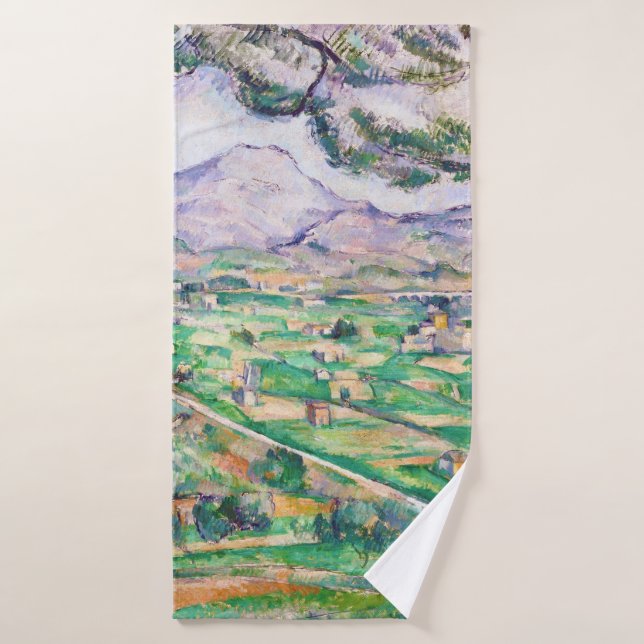 Mont Sainte-Victoire, Paul Cezanne Bath Towel (Bath Towel)