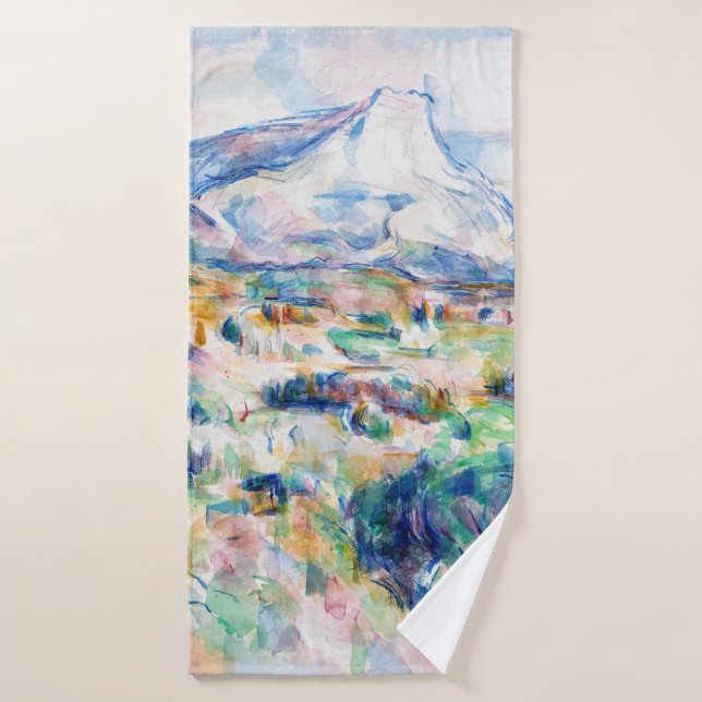 Mont Sainte-Victoire, Paul Cezanne Bath Towel (Bath Towel)