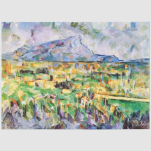 Mont Sainte-Victoire, Paul Cezanne Tissue Paper