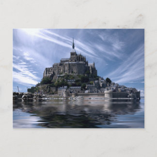 Mont St Michel Church Normandy Postcard