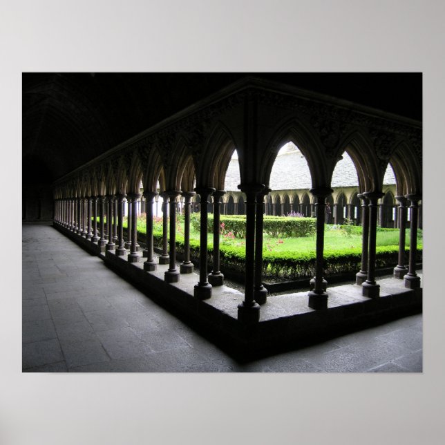 Mont-St.-Michel Cloister Poster (Front)