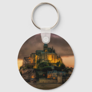 Mont St Michel Island Church Normandy Keychain
