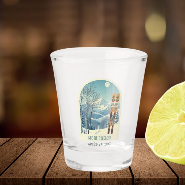 Mont Sutton Quebec ski vacation Shot glass (Creator Uploaded)