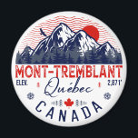 Mont-Tremblant Canada Québec skiing Mountain  Magnet<br><div class="desc">Ski Mont-Tremblant Quebec Canada. This retro design makes a great Christmas or Birthday gift for fans of Canadian towns and Mountains. The retro vintage design is a perfect gift for camping,  and skiing nature lovers.</div>