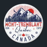 Mont-Tremblant Canada Québec skiing Mountain  Magnet<br><div class="desc">Ski Mont-Tremblant Quebec Canada. This retro design makes a great Christmas or Birthday gift for fans of Canadian towns and Mountains. The retro vintage design is a perfect gift for camping,  and skiing nature lovers.</div>