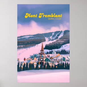 Mont Tremblant Canada Ski Resort Travel Poster