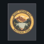 Mont-Tremblant National Park Canada Badge Postcard<br><div class="desc">Mont-Tremblant National Park Badge design. It is Quebec's oldest provincial park and its fourth largest after Kuururjuaq National Park.</div>