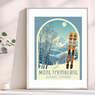 Mont Tremblant Quebec Canada ski vacation Poster