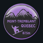 Mont Tremblant Quebec purple snowboard art magnet<br><div class="desc">Mont Tremblant Quebec purple snowboard art magnet</div>