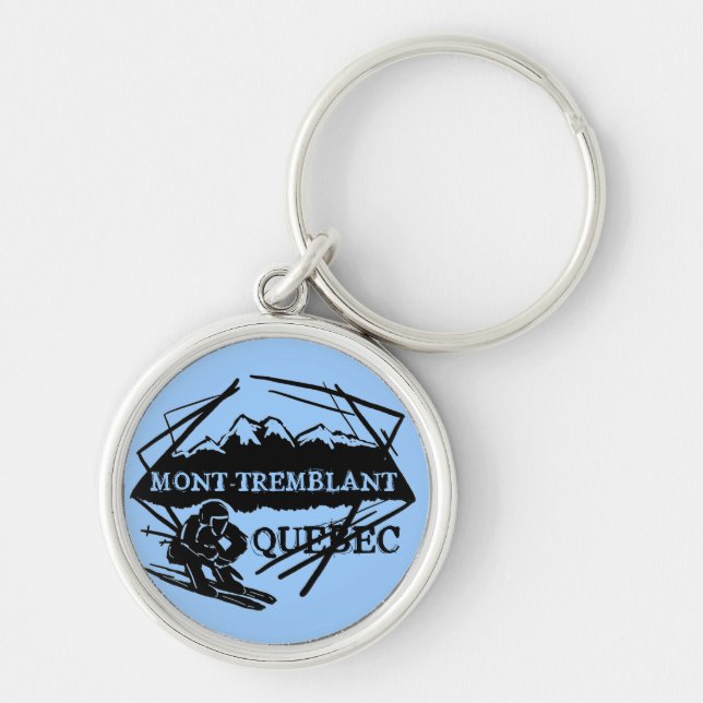 Mont Tremblant Quebec ski keychain logo (Front)
