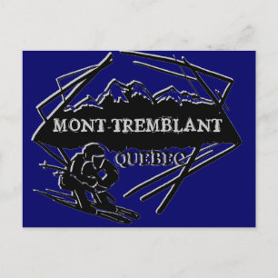 Mont Tremblant Quebec ski logo postcard