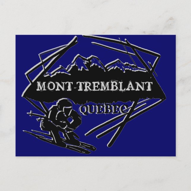 Mont Tremblant Quebec ski logo postcard (Front)