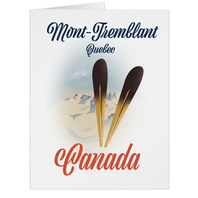 Mont-Tremblant Québec Ski poster. (Front)