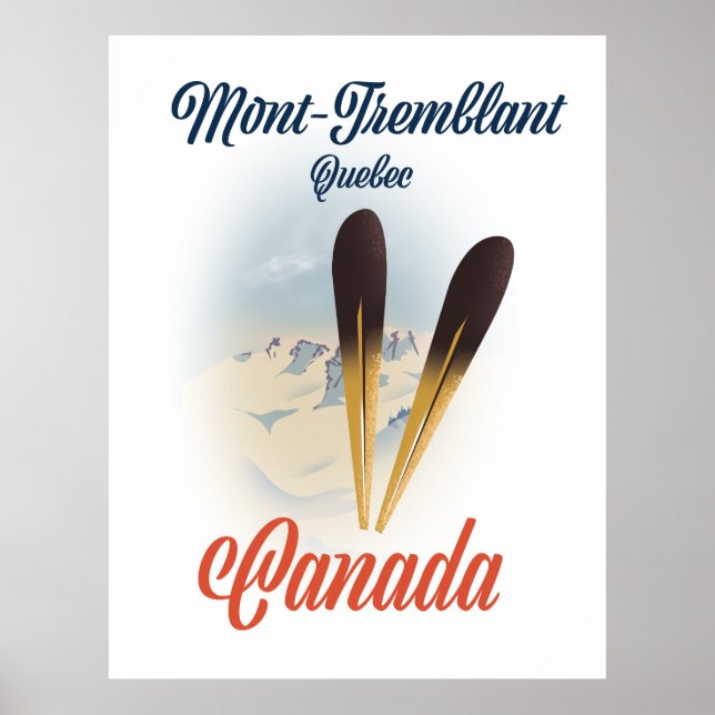 Mont-Tremblant Québec Ski poster. Poster (Front)
