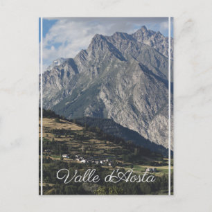 Mont Velan, from Buthier, Aosta Valley, Italy  Postcard