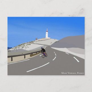 Mont Ventoux digital drawing postcard