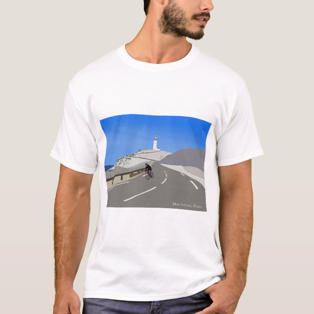 Mont Ventoux digital drawing tshirt (Front)
