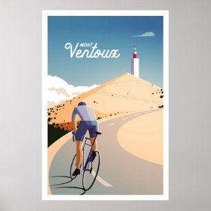 Mont Ventoux - Poster cycliste