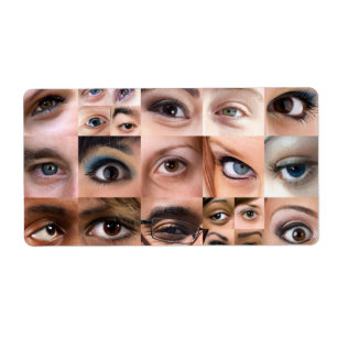 Montage de yeux humains