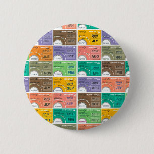 Montage des billets de train badge rond de 6 cm