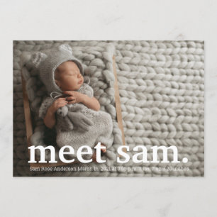 Montage photo moderne FAIRE-PART DE NAISSANCE de r