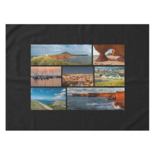 Montage photos de paysage des Îles-de-la-Madeleine Tablecloth