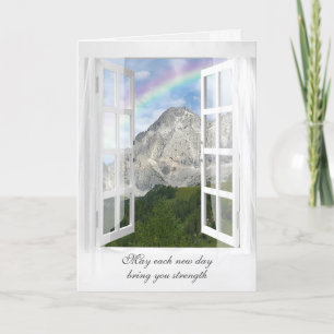 Montagne autrichienne avec carte Rainbow Window