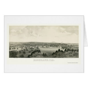 Montagne, carte panoramique de l'IL - 1894