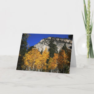 Montagne d'Aspens, Arbres, Carte de voeux vierge
