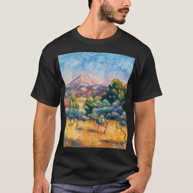 Montagne Sainte-Victoire (Paysage) Renoir T-Shirt (Front)