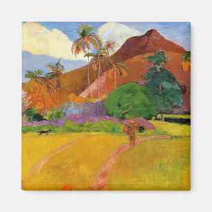 'Montagnes à Tahiti' - Magnet Paul Gauguin